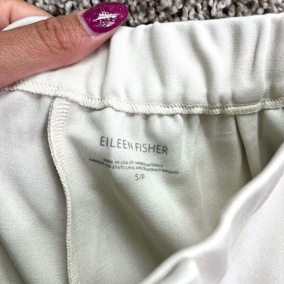 Eileen Fisher Pants Women’s Small Bone White Flex Tencel Ponte Slouchy Ankle NWT - Picture 5 of 8